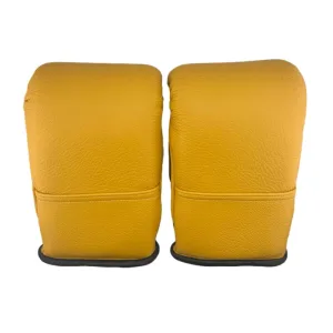 Leather Bag Gloves (Mitts) Yellow - Yellow Universal