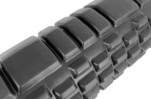 Масажний ролик EasyFit Grid Roller 33 см v.1,1 міцний масажер чорний