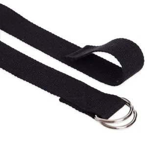 Ремінь для йоги PowerPlay PP_4409 183*3,8 см. чорний