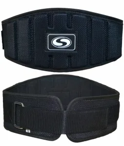 Пояс атлетичний широкий із тканини, чорний, розмір XL