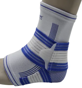 Бандажі на гомілкостоп Power System PS-6009 Ankle Support Pro Blue/білий 1 шт. S/M