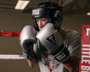 Боксерський шолом TITLE Platinum Premier Full 2,0 Black M (капа в комплекті)