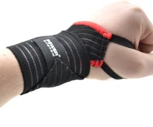 Кистьові бинти Power System PS-6000 Elastic Wrist Support чорний/червоний