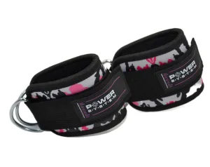 Ankle Cuffs Power System PS-3470 Ankle Strap Camo Pink/Black