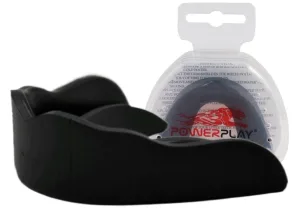 Капа боксерська PowerPlay 3318 JR дитяча (вік до 10) чорна