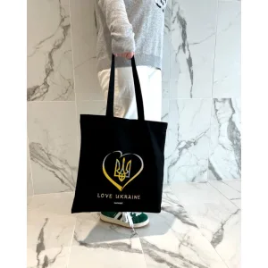 Екошопер BookOpt BK4036 Love Ukraine чорний