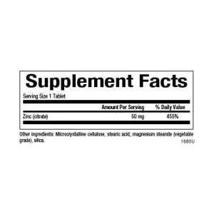 Zinc Citrate 50 мг - 90 таблеток