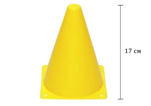 Конус-фішка спортивна EasyFit 17 см жовта