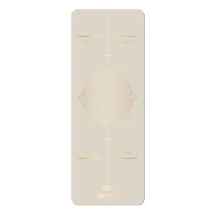 Килимок для йоги каучуковий поліуретан Sport Pro 183 см*68 см*5 мм кремовий