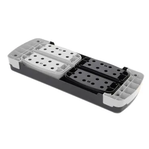 Степ платформа PowerPlay 4358 3 рівні 10 15 20 см By Step Чорно/Сіра