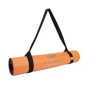 Килимок для йоги каучуковий поліуретан Sport Pro 183 см*68 см*5 мм помаранчевий