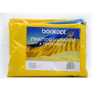 Флаг Украины габардин 90×135 с трезубцем ВК