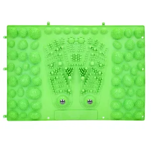 Килимок пазл ортопедичний масажний з магнітими 38.5 см 28 см Зелений