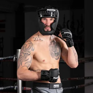 Боксерський шолом Phantom APEX Full Face Black універсальний