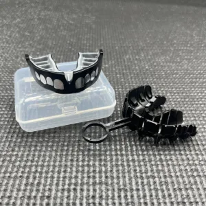 Капа OPRO Silver доросла (вік 11+) Grillz Black/Silver (art.102502013)