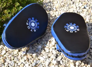 Лапи боксерські PowerPlay 3051 чорно сині PU [пара]