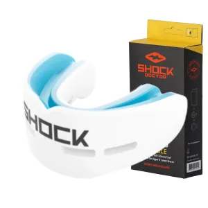 Капа Shock Doctor Nano Double доросла, на верхні та нижні зуби (вік 11+.) White (art. 6702-WH-AD)