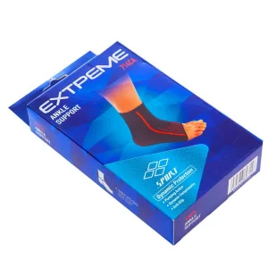 Бандаж на гомілковостоп еластичний EXTREME розмір L-XL 1 шт чорний-червоний - L/XL