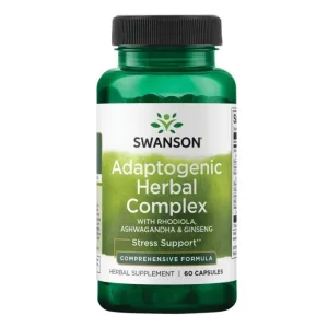 Adaptogenic Herbal Complex (Rhodiola Ashwagandha Ginseng) - 60 caps.