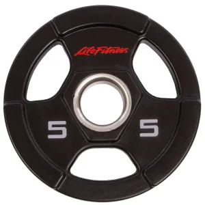 Диски для штанги поліуретанові LIFE FITNESS 51 мм 5 кг чорний