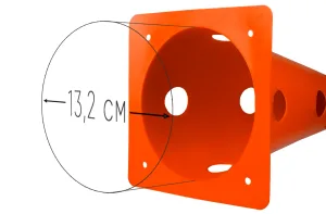 Конуси-фішки спортивні EasyFit 31 см (набір з 4 штук) помаранчеві