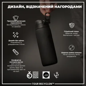 Пляшка для води ION8 750 мл. (ЕКО пляшка) BPA Free, Black