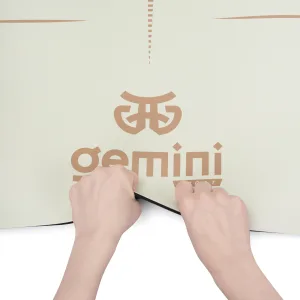 Yoga Mat Rubber Polyurethane Pro ILLustration Sport Pro 183 cm*68 cm*5 mm Powder