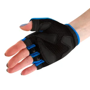 Велорукавички жіночі PowerPlay 5281 B блакитні XS