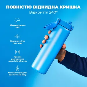 Пляшка для води металева вакуумна ION8 920 мл. Vacuum Insulated, Blue