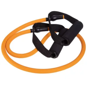 Еспандер трубчастий з ручками та фіксатором дверей Довжина 120 см навантаження 18.2 кг Помаранчевий