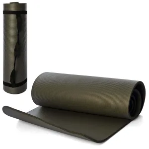 Килимок для туризму та фітнесу 183 см 61 см 10 мм сірий