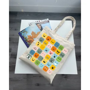 Екошопер BookOpt BK4101 смайлики бежевий