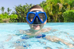 Маска для плавання BESTWAY 7+ 22040 темно-синій