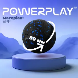 Набір масажних м'ячиків PowerPlay 4007 EPP Massage Ball Чорно Сині 3 шт.