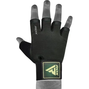 Рукавички для фітнесу RDX T2 Half Army Green PLUS-L