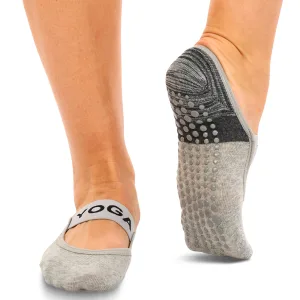 Шкарпетки для йоги №8 розмір 36-41 сірий