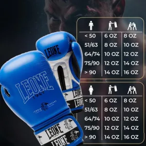 Боксерські рукавиці Leone GN208 ICONIC Blue 14 унцій (бинти 4 м. в комплекті)