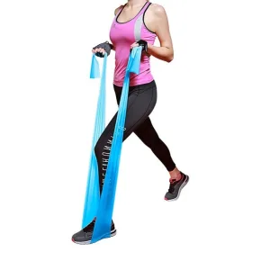 Стрічка-еспандер для фітнесу та реабілітації U-POWEX Fitness band 0,4мм. (6,8 кг) Blue