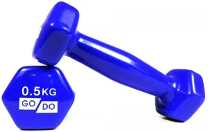 Гантелі для фітнесу з вініловим покриттям 2 шт GoDo GD-0.5BL