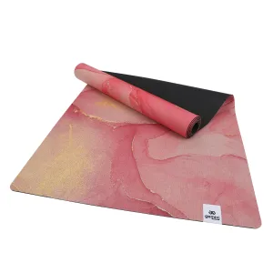 Килимок для йоги каучуковий лляний Sport 183 см 68 см 4 мм Flower