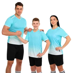 Форма футбольна комплект LIDONG Бірюзово-чорний 4XS-2XL XL