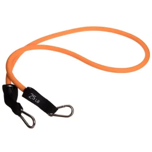 Еспандер трубчастий для фітнесу з карабіном 5,5х12,5х1200 мм навантаження 11 кг помаранчевий