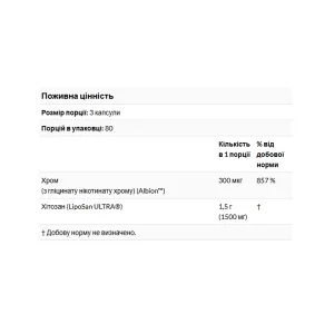 Chitosan Plus 500 мг - 240 капсул
