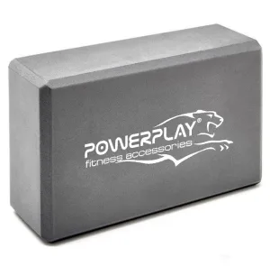 Блок для йоги PowerPlay 4006 Yoga Brick сірий