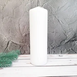 Свічка парафінова циліндрична біла sw60/150