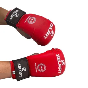 Рукавички накладки для карате Zelart червоний S