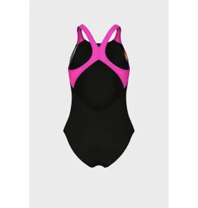 Купальник для плавання суцільний Arena LIT Logo SWIMSUIT V BACK L дитячий Оригінал 010690 590 128 см