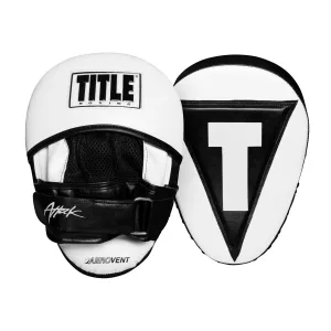 Лапи боксерські TITLE Boxing Attack “Big-T” Punch Mitts 2,0 White/Black