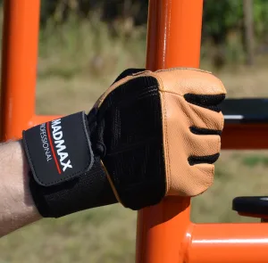 Рукавички для фітнесу MadMax MFG-269 Professional Brown S