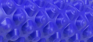 Масажний ролик EasyFit Grid Roller Extreme 33 см синій